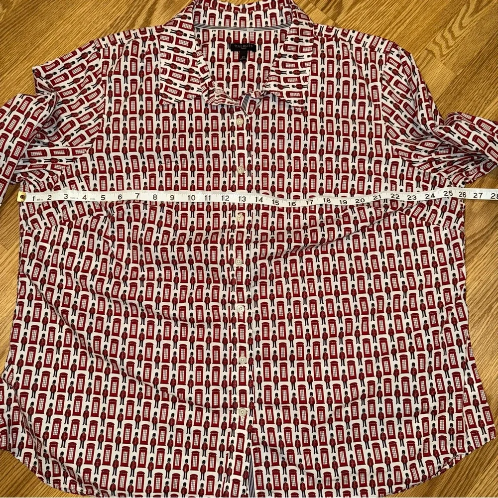 Talbots London Palace Guard Patterned Button Down Shirt size‎ 2X - Picture 7 of 8